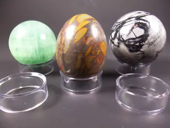 Claro Magia De Curación De La Bola De La Esfera De Soporte De Los Huevos De Pascua Mostrar Titular De La Ronda Anillo De Plástico
