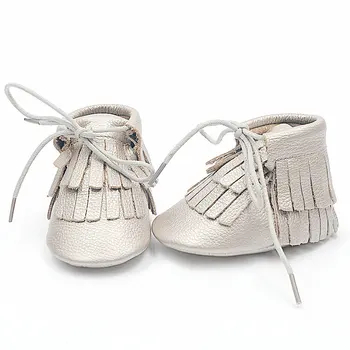 2020 Cuero Genuino Bebé mocasines zapatos de Leopardo de impresión de las Niñas de Bebé de suela Suave de pelo de Caballo Muchachos Primeros caminantes de Encaje hasta zapatos de niño