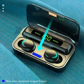 Inalámbrica Bluetooth TWS Auriculares de 2200 mah de Carga Caso de los Deportes de la prenda Impermeable de Bluetooth Auriculares Inalámbricos Earpods del iPhone Xiaomi