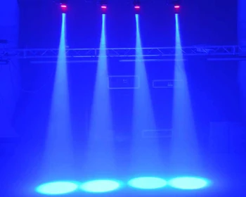 Nueva 9W RGB LED Pinspot Pin Spot Haz de Luz Luces de la Etapa 7 que cambia de Color KTV DJ Partido Efecto LED Spotlight
