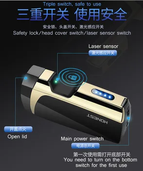 El doble arco más ligero de carga usb fingerprint sensor de contacto encendedor de cigarrillos electrónicos vibrato