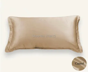 Pura seda funda de almohada almohada oxford caso de almohadas sham envío gratuito estándar con cama king size teñido de muchos colores
