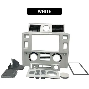 Coche estilo Tuning Interior de Piezas de Doble Din Fascia Kit para Land Rover Defender de color negro brillante, negro mate MIRADA de CARBONO