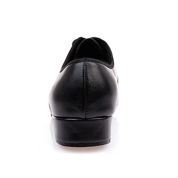 Ventilar los Hombres Modernos Zapatos de Baile Plana Transpirable Zapatos de Cuero de los Hombres sSquare Danza Modo Cómodo de Baile Zapatos de la Zapatilla de deporte GB