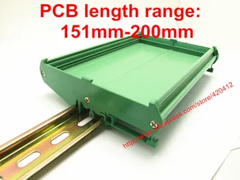 UM108 PCB duración: 151-200 mm perfil del panel de la base de montaje del PWB de la vivienda PCB de montaje en Riel DIN adaptador