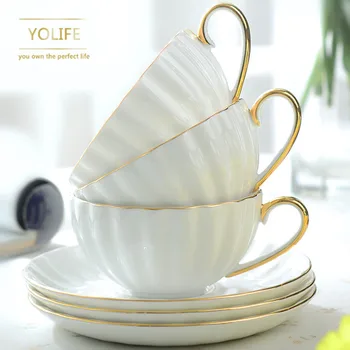 Noble porcelana de la Taza de Café de Porcelana de Té de la Leche de la Copa Creativo juego de Té para un Regalo 200ml