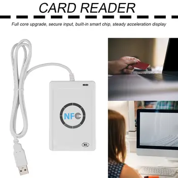 NFC sin contacto RFID Lector Inteligente Escritor Duplicador de Escritura Clon de Software USB S50 13.56 mhz + SDK+ 5 x Mifare Tarjeta de IC ACR122U