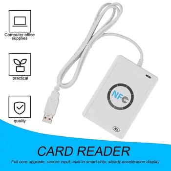 NFC sin contacto RFID Lector Inteligente Escritor Duplicador de Escritura Clon de Software USB S50 13.56 mhz + SDK+ 5 x Mifare Tarjeta de IC ACR122U