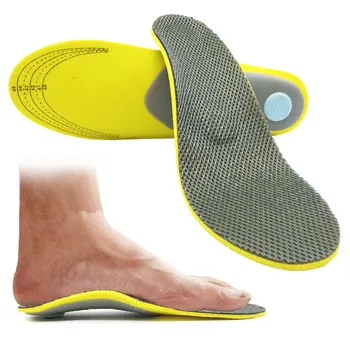 Soporte de arco de Plantillas ortopédicos Para los Pies, la Absorción de Choque Cojín Deporte Plantillas Cojín Para los Zapatos de Mujer los Hombres Correcta