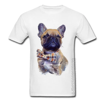 Impresión Linda Bulldog Francés Gráfico Camisetas De Manga Corta Baratas Camiseta Personalizada Para Hombre Custom Tops Camisetas Graciosas Camisetas