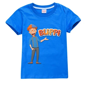 BLiPPi de dibujos animados camiseta 2020 Nueva Camiseta de Youtube de Juegos de Vlog sudadera de Niños Muchacha de Niños Tops Camisetas algodón con Capucha
