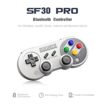 8Bitdo SF30Pro/SN30 Pro 2.4 G Inalámbrica Bluetooth Gamepad Controlador de Joystick para Windows, Android, macOS Diferentes Interruptor de Vapor