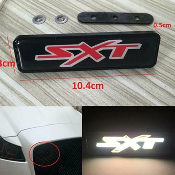 Nuevo para SXT Luz LED del Coche de la Parrilla Delantera Insignia Emblema Iluminado de la etiqueta Engomada para Dodge
