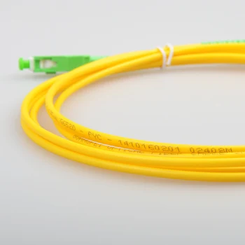 10PCS/bolsa de SCAPC 3M Monomodo Simplex de fibra óptica cable de conexión SC 3M 2.0 mm 3.0 mm FTTH fibra óptica Cable de puente de envío gratis
