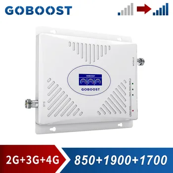 GOBOOST CDMA 850 PCS 1900 AWS 1700 MHz Tri Banda de Refuerzo de la Señal 2g 3g 4g Celular Amplificador de Banda 5 Banda 4 Banda de 2 Repetidor