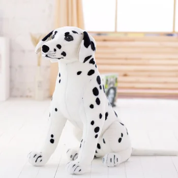 Personal de Juguete de Felpa Suave Manchada de perro Gigante se Encuentra Propenso Perro Muñeca Linda Almohada Creativo Muñecas Juguetes de Niños Regalo de Cumpleaños para Niños