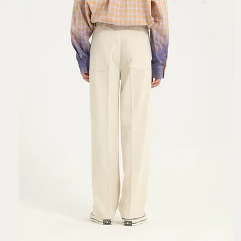 Los Hombres De Negocios Casual Traje De Pantalón Masculino De Japón, Corea Del Streetwear De La Vendimia De La Moda Slim Fit Straight Pantalones De Primavera Pantalones De Verano