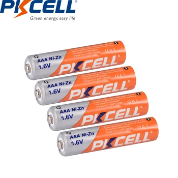 12Pcs/PKCELL 1.6 V Ni-Zn de la Batería 900mWh AAA Batería Recargable 3A Batería Baterías aaa nizn batetry para linterna juguetes