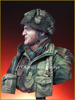 1/10 Paracaidista Británico Noroeste de la Europa de la segunda guerra mundial Resina Figura Busto GK tema Militar de la segunda Guerra Mundial, sin estucar ni color
