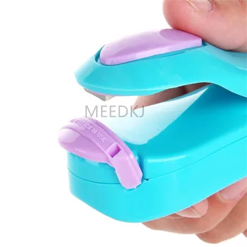 6 colores portátil micro de la máquina de sellado de alimentos en el hogar protector de la bolsa de plástico es conveniente para los utensilios de cocina de volver a ser sellado
