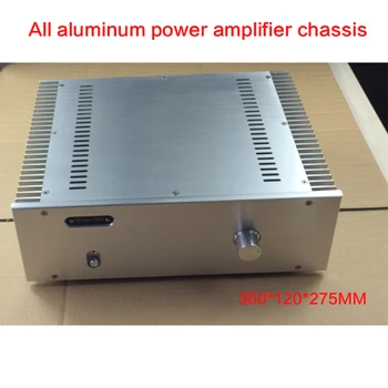 De aluminio de BRICOLAJE Amplificador de Potencia, Chasis BZ3612A Clase de Un Caso con Radiador Shell Amplificador Cuadro de Audio Envolvente de 360*120*275MM
