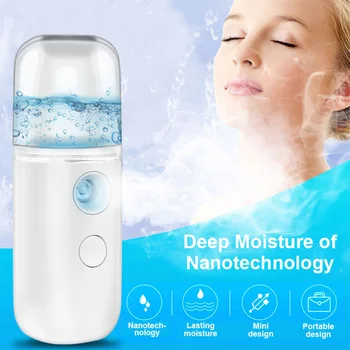 Nueva Nanómetro Spray Instrumento WaterABS Rápida Reposición Facial Hidratante De Pulverización En Frío De La Máquina Facial Del Vaporizador De La Humidi