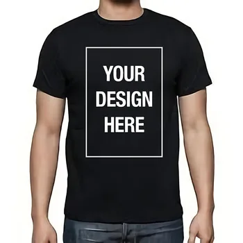 Algodón Natural camisetas Personalizadas Camiseta DIY Gráfico O Logotipo de Texto Agregar Tu Diseño de Camiseta Suave de Alta Calidad de Manga Corta Camisetas