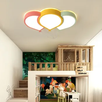 De dibujos animados con globo habitación de los niños led lámpara de araña irom+acrílico de vista la habitación de los Niños de la Muchacha de la sala de iluminación de la lámpara lámpara de techo