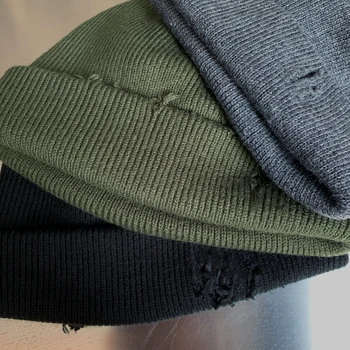 IEFB los hombres de la ropa coreana perforado sombrero de los hombres y mujeres otoño invierno de la moda cool hip hop de la Calle suéter sombreros tendencia 9Y4264