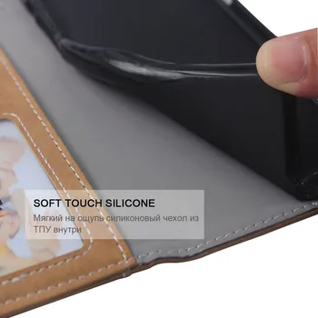 De lujo Wallet Case Para Samsung Galaxy S8 S7 S6 edge S5 Neo Caso Vintage Flip de Cuero de TPU Cubierta de Silicona de Negocios Ranuras de la Tarjeta de