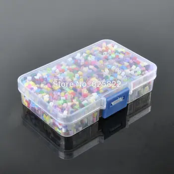 3mm colores Mezclados Hama Perler Fusible de Perlas (3200Beads+1 Cuadrado pequeño Tablero con agujeros +1 Pinza + 1 Plancha de Papel ) Rompecabezas
