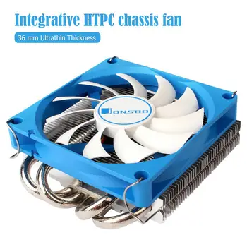 Jonsbo HP-400 CPU Ventilador de Refrigeración 4 de Calor de los Tubos del Radiador para HTPC Caso Todo-En-Un Equipo de 36 mm Ultra-Delgada de CPU Cooler para PC