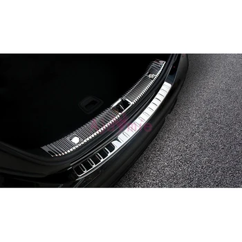 Para Mercedes Benz 2016 2017 2018E Clase W213 Maletero Trasero Parachoques de Acero Inoxidable Umbral de la Puerta de la Guardia de la Placa de Accesorios de Coches