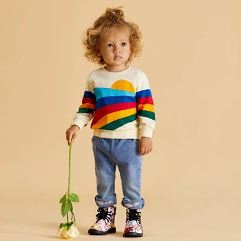 Moda arco iris Imprimir Jersey para Bebé y Niño Chico