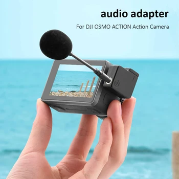 Adaptador de micrófono USB Macho a Hembra de 3,5 mm Installa Quitar Conveniente Simple para DJI OSMO ACCIÓN de Accesorios
