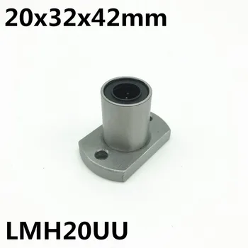 2pcs LMH20UU de 20 mm de la brida de rodamiento lineal LMH20 20x32x42 mm