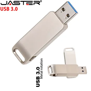 JASTER Flash USB 3.0 Mini Disco de U Flash de Metal de la Unidad del Pendrive de Alta Velocidad 4GB32GB16GB64GB Memory Stick Logotipo Personalizado