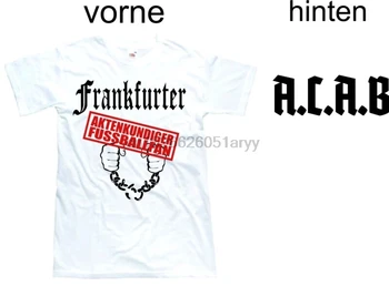 Frankfurter Aktenkundiger Fussballfan T - Shirt De Frankfurt Ultras Ultra Camisa(2)