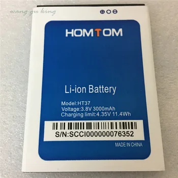 Original Nuevo HOMTOM HT37 Pro de la Batería de Gran Capacidad Completa de 3000mAh Copia de seguridad de Baterías de Reemplazo Para HOMTOM HT37 Teléfono Inteligente