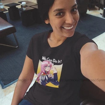 Utena T-Shirt Utena Puede Hacer Camiseta de Estilo de la Calle 100 de Algodón de las Mujeres camiseta Divertida O Cuello Gráfico Púrpura de las Señoras de la Camiseta