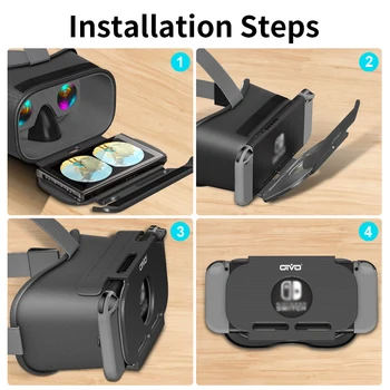 OIVO Interruptor VR Headset para Diferentes Interruptor de LABO VR, las Gafas de Realidad Virtual Películas Interruptor de Juego NS 3D VR Gafas para Juegos Odisea