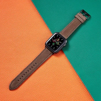 Banda de reloj de Apple Watch de la Serie 6 SE 5 4 3 Banda de Cuero para el Iwatch de 38 mm 42 mm de Muñeca para Apple Bandas de Reloj de 44 mm 42 mm 40 mm 38 mm