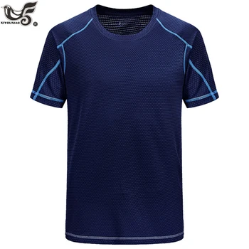 Gran tamaño L~8XL hombres creativos de simple ropa de secado rápido, transpirable camiseta de los Hombres de verano sportwear Gimnasio Ejecución de camisetas ropa