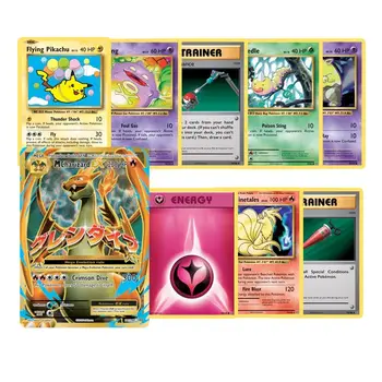 324pcs Pokemon Tarjeta de yugioh TCG Multi-Pack de Juego del Comercio, Un Cuadro de la Colección de tarjetas de pokemons
