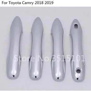 Para los Nuevos Toyota Camry XV70 2017 2018 2019 2020 Cubierta del Coche de la Protección de Palo Marco de Recorte de la Lámpara del Coche de la Manija de la Puerta Apoyabrazos 4pcs