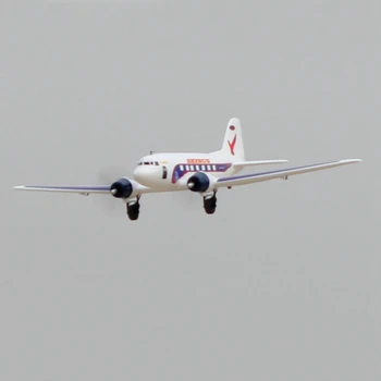 Dynam DC-3 Skybus Principiante Blanco 1470mm Acrobático de la Envergadura de la OEP de dos Motores RC Modelo de UAV de Control Remoto Avión de la PNP Para el Niño de regalo