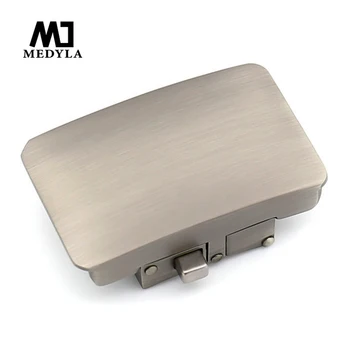 MEDYLA Duro Automático de la Correa del Metal de la Hebilla para los Hombres de Diámetro Interior de 3,6 cm de los Hombres de Botón de Patrón de la Hebilla del Cinturón de Accesorios de Moda