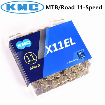 KMC X11EL X11SL X11 118L hueco de oro de la cadena de la bicicleta luz Extra doble X durabilidad carrera de las cadenas de MTB 11 velocidad de ciclismo de la cadena de