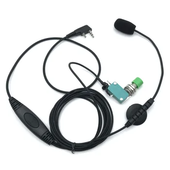 K Cabeza Portátiles PTT Micrófono Externo Micrófono con Cable que se Utiliza En el Coche de Auto Camioneta Moto para Baofeng Kenwood TYT Radio Walkie Talkie