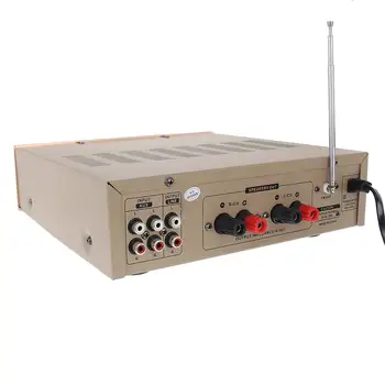 800W HIFI Canal 2 la Casa Bluetooth Estéreo Amplificador de Karaoke de Radio FM USB SD Poder de cine en Casa de Amplificadores con mando a distancia